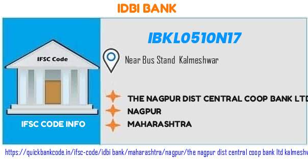 IBKL0510N17 IDBI. THE NAGPUR DIST CENTRAL COOP BANK LTD  KALMESHWAR