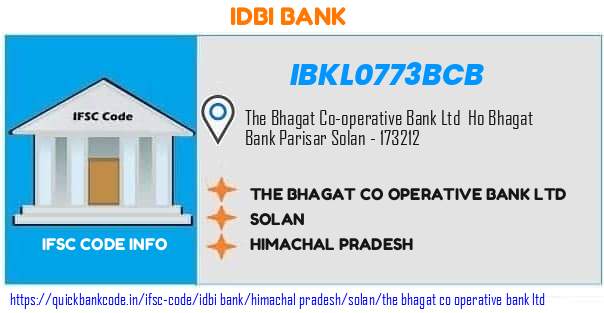 Idbi Bank The Bhagat Co Operative Bank  IBKL0773BCB IFSC Code
