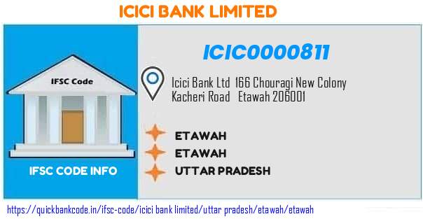 Icici Bank Etawah ICIC0000811 IFSC Code
