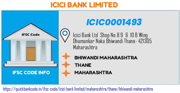 Icici Bank Bhiwandi Maharashtra ICIC0001493 IFSC Code