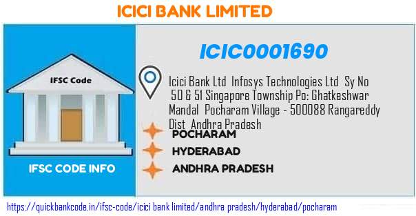 ICIC0001690 ICICI Bank. POCHARAM
