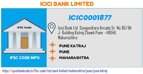 Icici Bank Pune Katraj ICIC0001877 IFSC Code