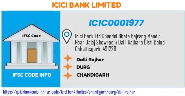 Icici Bank Dalli Rajhar ICIC0001977 IFSC Code