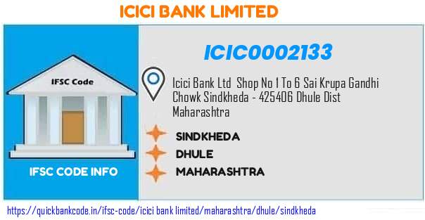 Icici Bank Sindkheda ICIC0002133 IFSC Code