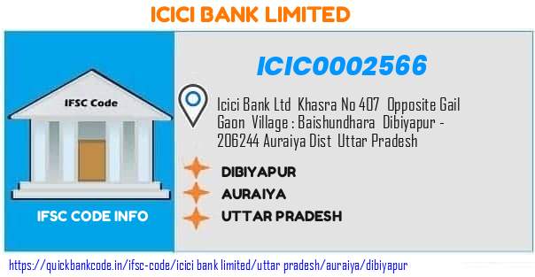 Icici Bank Dibiyapur ICIC0002566 IFSC Code