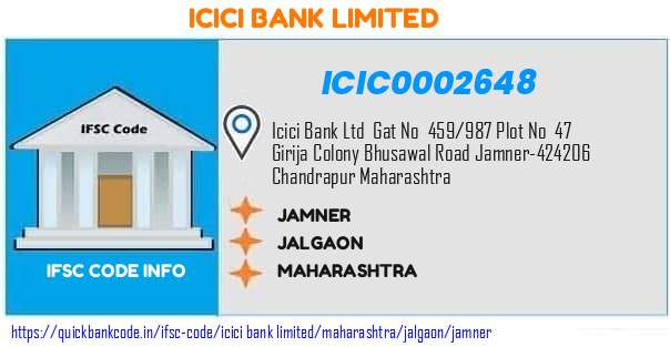 ICIC0002648 ICICI Bank. JAMNER