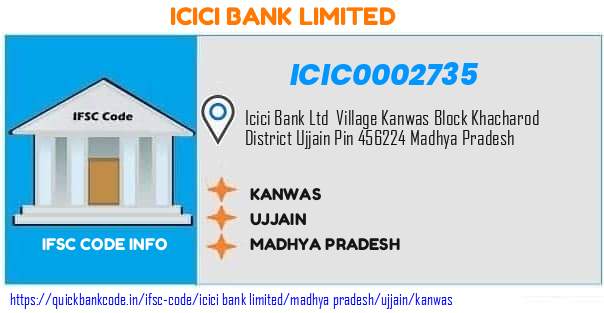 Icici Bank Kanwas ICIC0002735 IFSC Code