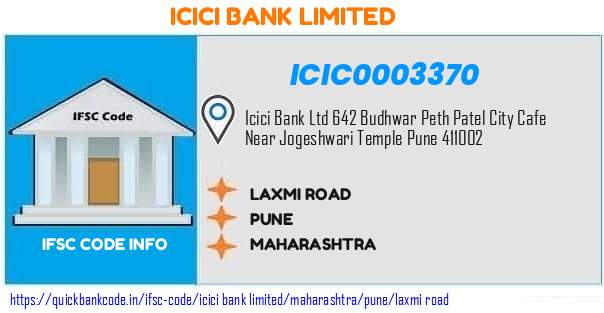 Icici Bank Laxmi Road ICIC0003370 IFSC Code