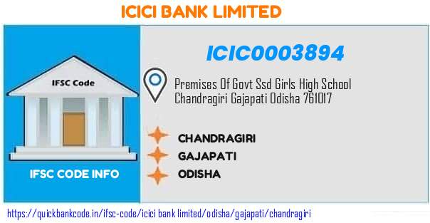 Icici Bank Chandragiri ICIC0003894 IFSC Code