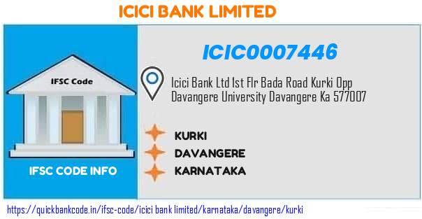 Icici Bank Kurki ICIC0007446 IFSC Code