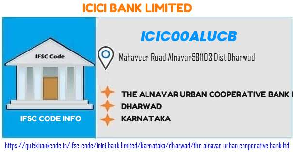 Icici Bank The Alnavar Urban Cooperative Bank  ICIC00ALUCB IFSC Code