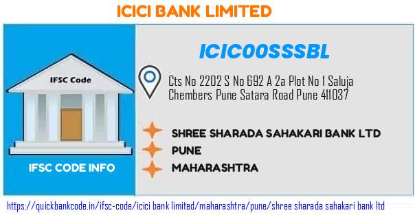 Icici Bank Shree Sharada Sahakari Bank  ICIC00SSSBL IFSC Code