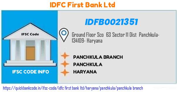 Idfc First Bank Panchkula Branch IDFB0021351 IFSC Code