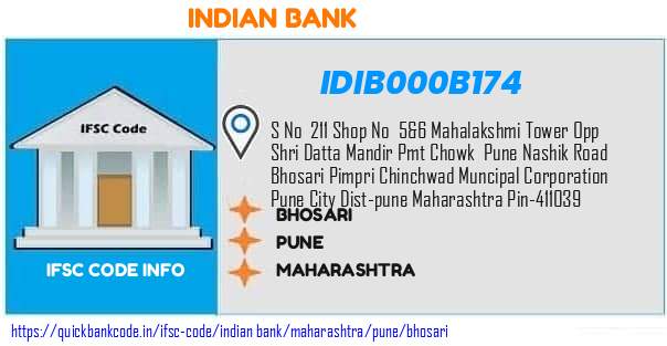 Indian Bank Bhosari IDIB000B174 IFSC Code