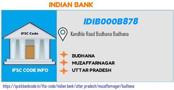 Indian Bank Budhana IDIB000B878 IFSC Code