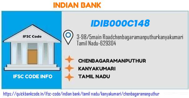 Indian Bank Chenbagaramanputhur IDIB000C148 IFSC Code