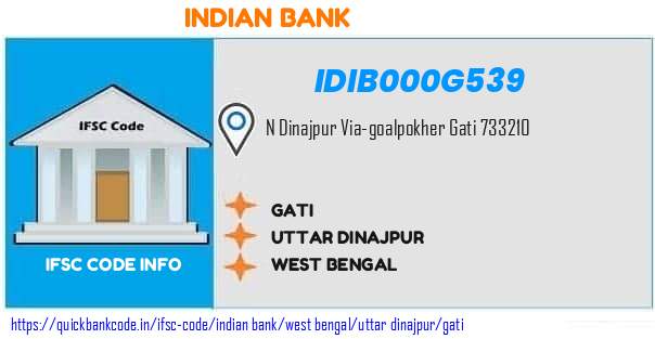 IDIB000G539 Indian Bank. GATI