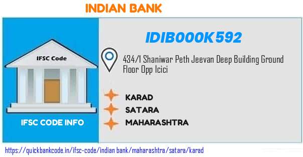 Indian Bank Karad IDIB000K592 IFSC Code