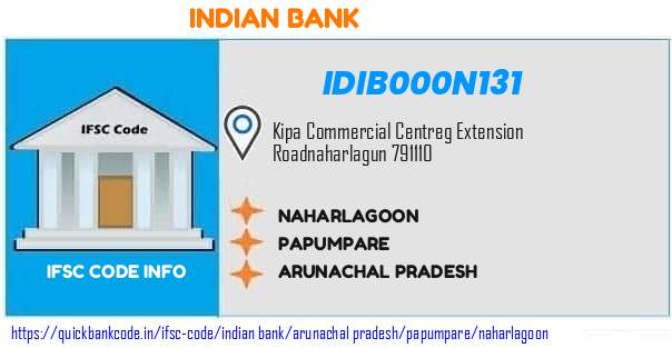 Indian Bank Naharlagoon IDIB000N131 IFSC Code