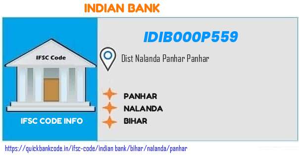 Indian Bank Panhar IDIB000P559 IFSC Code