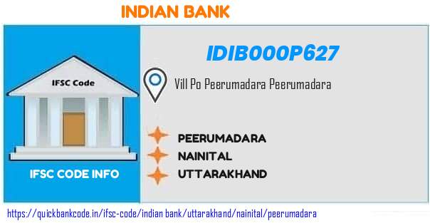 Indian Bank Peerumadara IDIB000P627 IFSC Code