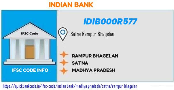 Indian Bank Rampur Bhagelan IDIB000R577 IFSC Code