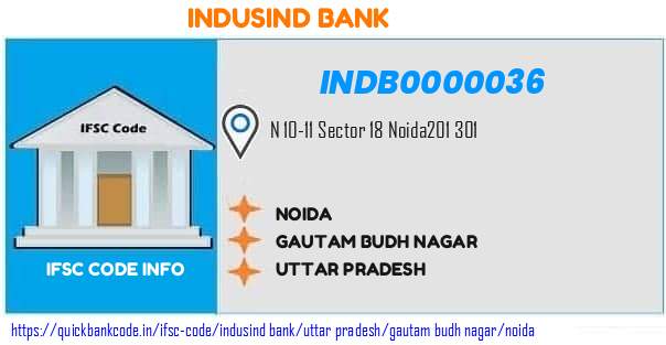 Indusind Bank Noida INDB0000036 IFSC Code