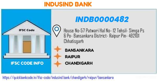 Indusind Bank Bansankara INDB0000482 IFSC Code