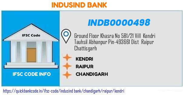 Indusind Bank Kendri INDB0000498 IFSC Code