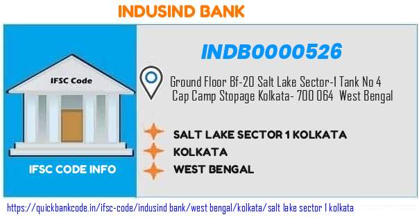 INDB0000526 Indusind Bank. SALT LAKE, SECTOR-1- KOLKATA