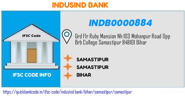 INDB0000884 Indusind Bank. SAMASTIPUR