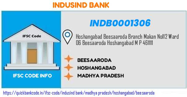 Indusind Bank Beesaaroda INDB0001306 IFSC Code