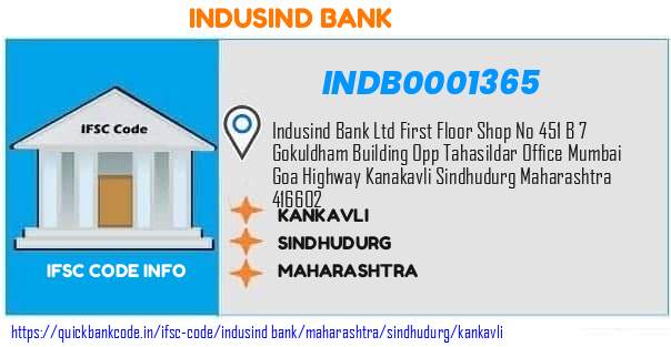 Indusind Bank Kankavli INDB0001365 IFSC Code
