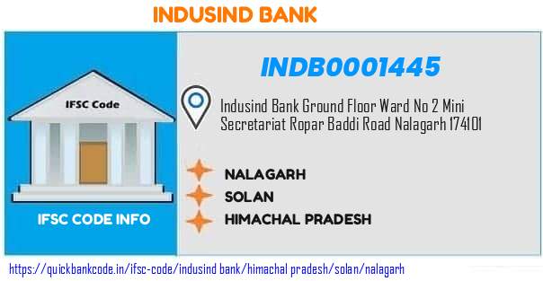 Indusind Bank Nalagarh INDB0001445 IFSC Code