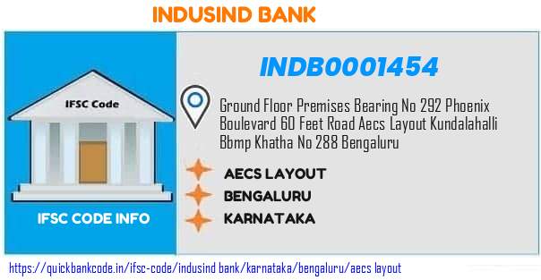 INDB0001454 Indusind Bank. AECS LAYOUT