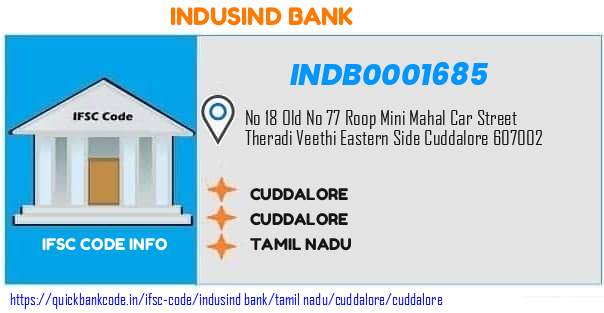 Indusind Bank Cuddalore INDB0001685 IFSC Code