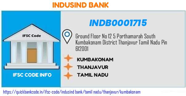 Indusind Bank Kumbakonam INDB0001715 IFSC Code