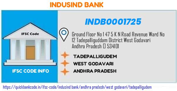 INDB0001725 Indusind Bank. TADEPALLIGUDEM