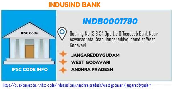 Indusind Bank Jangareddygudam INDB0001790 IFSC Code