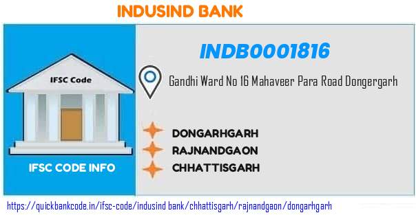 Indusind Bank Dongarhgarh INDB0001816 IFSC Code