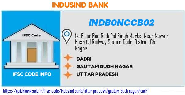 Indusind Bank Dadri INDB0NCCB02 IFSC Code