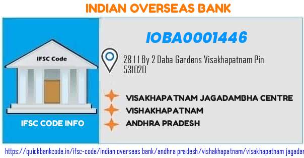 Indian Overseas Bank Visakhapatnam Jagadambha Centre IOBA0001446 IFSC Code