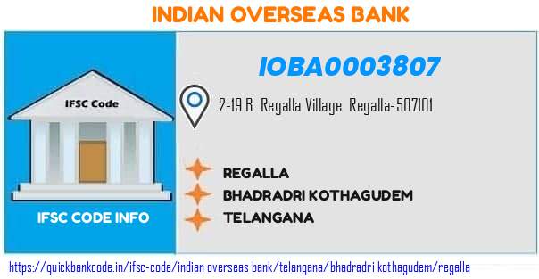 Indian Overseas Bank Regalla IOBA0003807 IFSC Code