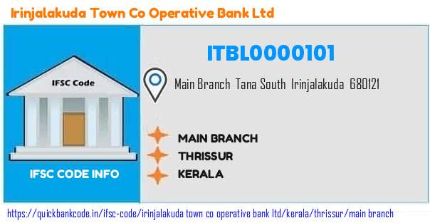 Irinjalakuda Town Co Operative Bank Main Branch ITBL0000101 IFSC Code