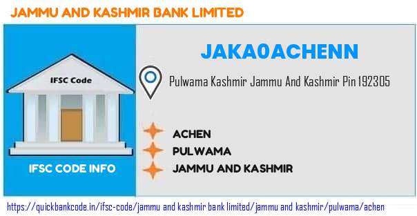 Jammu And Kashmir Bank Achen JAKA0ACHENN IFSC Code