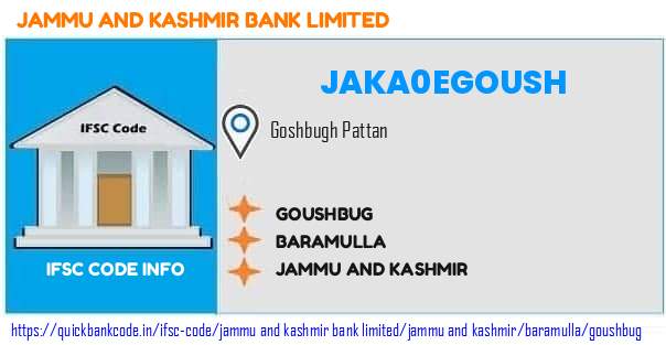 JAKA0EGOUSH Jammu and Kashmir Bank. GOUSHBUG