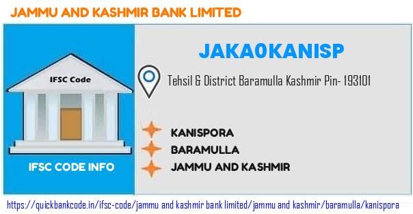 Jammu And Kashmir Bank Kanispora JAKA0KANISP IFSC Code