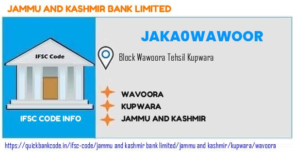 Jammu And Kashmir Bank Wavoora JAKA0WAWOOR IFSC Code