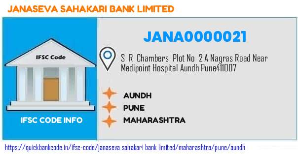 Janaseva Sahakari Bank Aundh JANA0000021 IFSC Code
