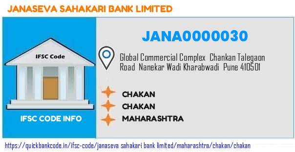 Janaseva Sahakari Bank Chakan JANA0000030 IFSC Code
